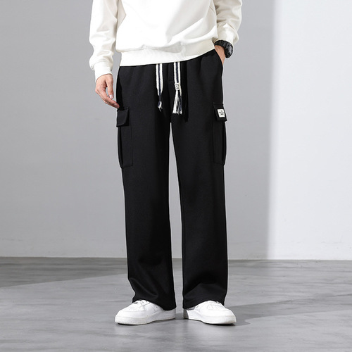 Large M-8XL Loose Ankle Hem Men's Streetwear Brand Casual Trousers Korean Style Fashion Leisure Pants