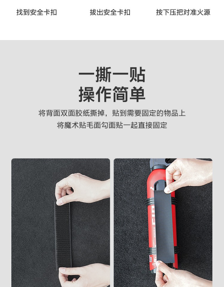 Portable Vehicle-Mounted Water-Based Fire Extinguisher, High-Performance Emergency Portable In-Vehicle Fixed Annual Inspection Fire-Fighting Equipment for Vehicles