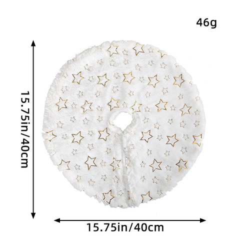 Hong Kong Love Snowflake Mini Christmas Tree Skirt  Desktop Christmas Tree Base Decoration Cute Star Tree Skirt Ornaments