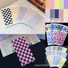 棋盘格手机壳适用苹果咕盘滴胶打底裁剪背卡贴纸牛奶纹大理石纹