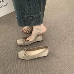 スカート付きフレンチスタイル、フェアリースタイル、インナー高さアップバレエシューズ、多用途で疲れにくい、優しいイブニングシューズ、女性用の美しいシングルシューズ