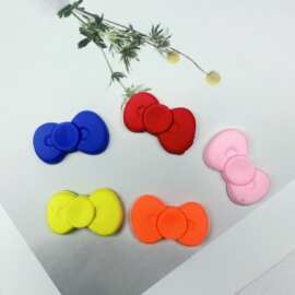 新款立体小号蝴蝶结软胶配件 diy手机壳水杯棉拖鞋子 ABS塑料贴片