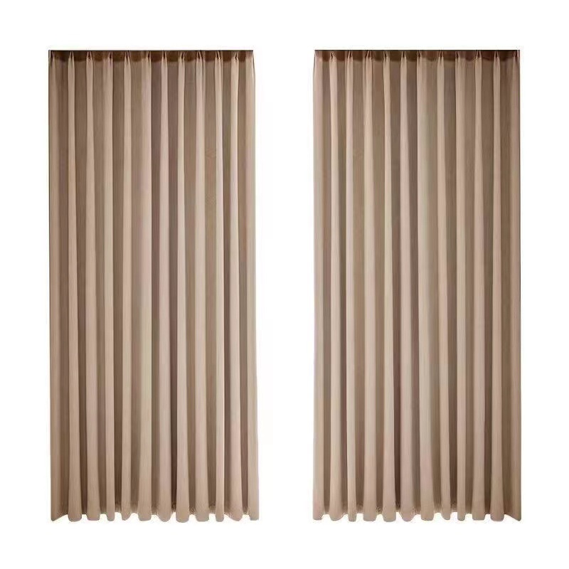 Nuevo estilo queso grueso, cachemira, estilo crema, cortina de chenilla, dormitorio, alta opacisión, sensación de alta calidad, cortina Shaoxing al por mayor