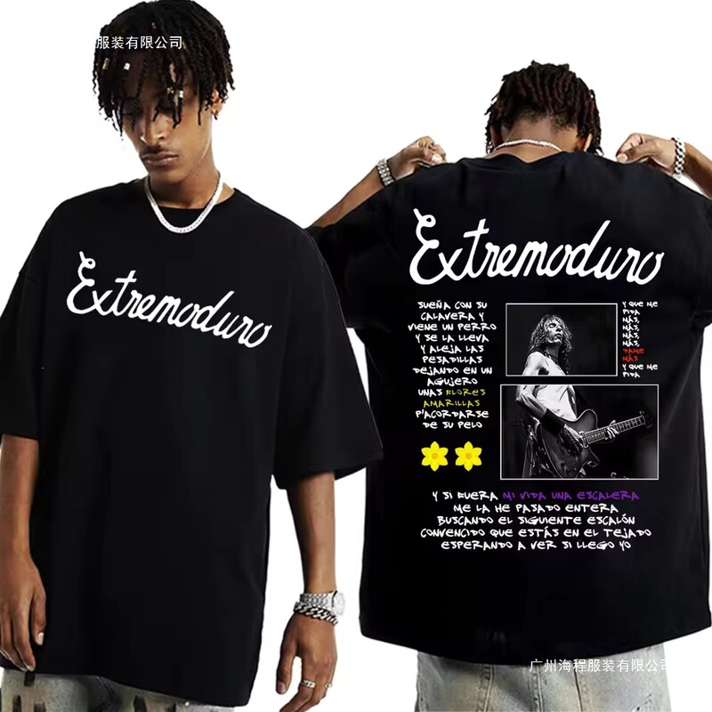 Rock Band Extremoduro Tour 2025 Merchandise T-Shirt Men's and Women's Fashion Retro Short-Sleeved T-Shirt Rock Band Extremoduro Tour 2025 Merchandise T-Shirt Men's and Women's Fashion Retro Short-Sleeved T-Shirt