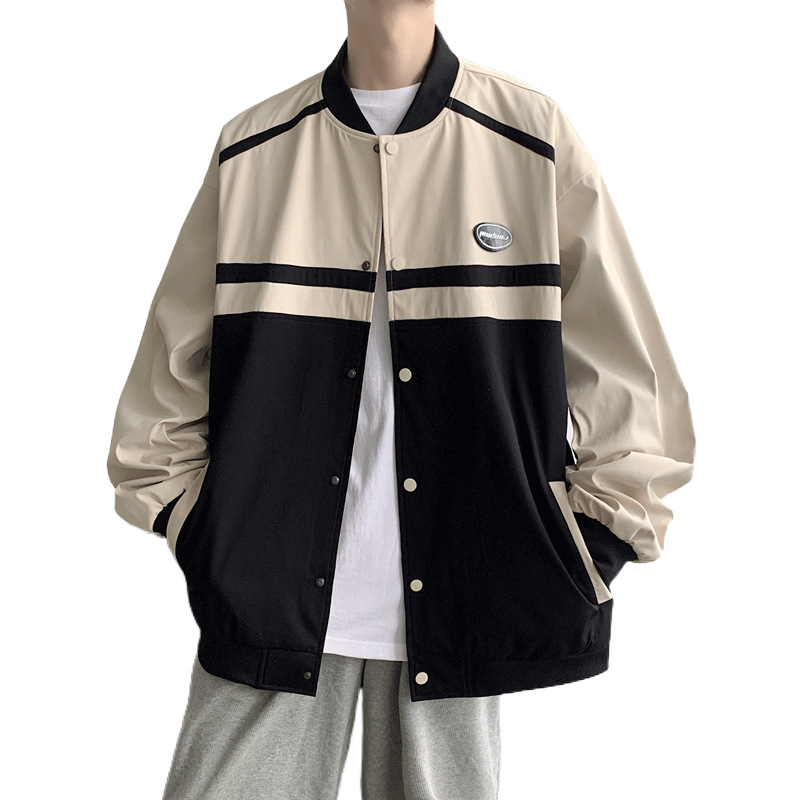 Japón juvenil sensación de color americano chaqueta de piloto primavera nueva tendencia de estilo de puerto abrigo casual suelto