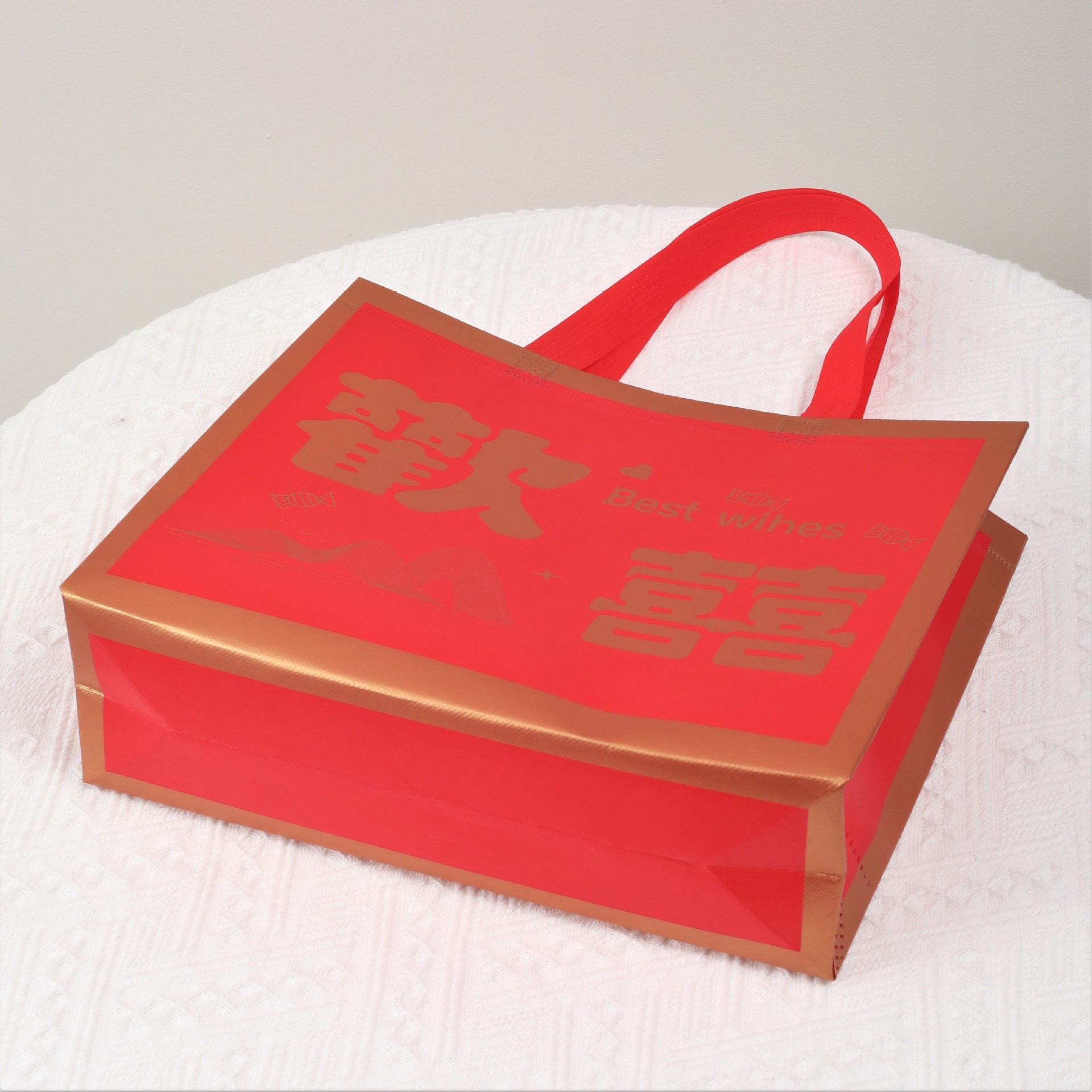 2024 bolsa de Regalo Seguro bolsa de regalo festivo bolso de boda no tejido Festival de Primavera bolsa de compras Año Nuevo rojo Lucky Bag
