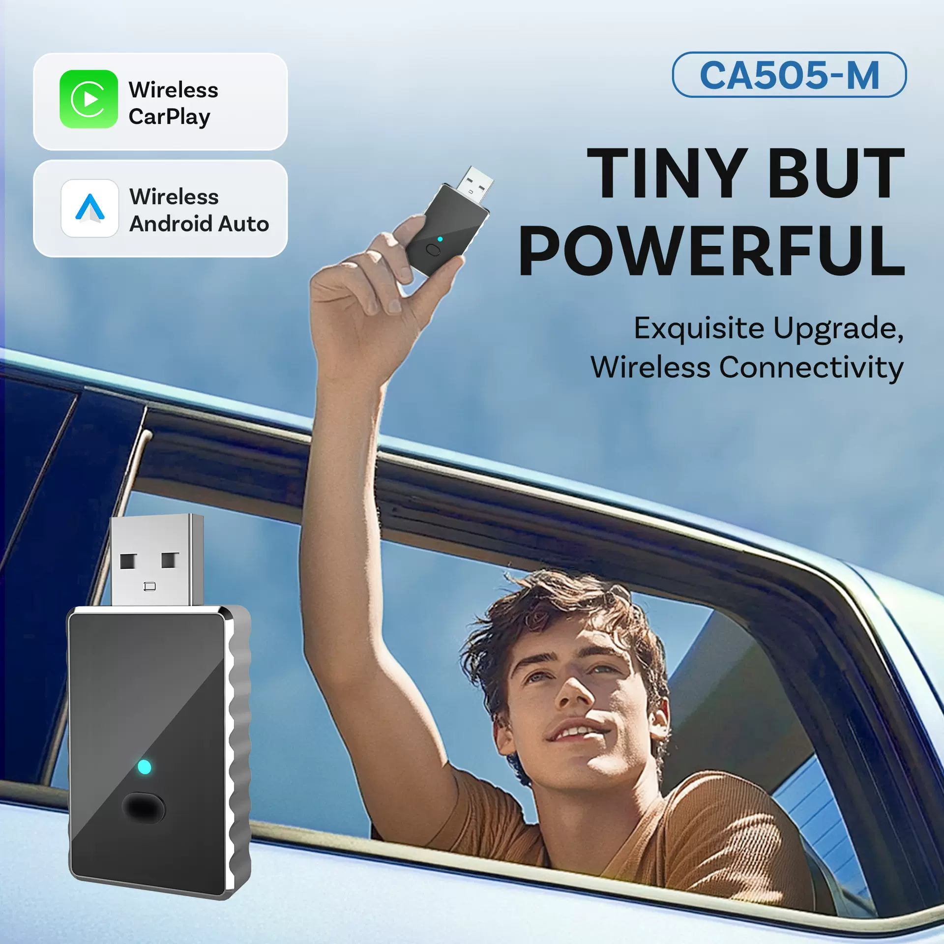 有线转无线carplay盒子升级安卓智能车机互联模块车载carplay