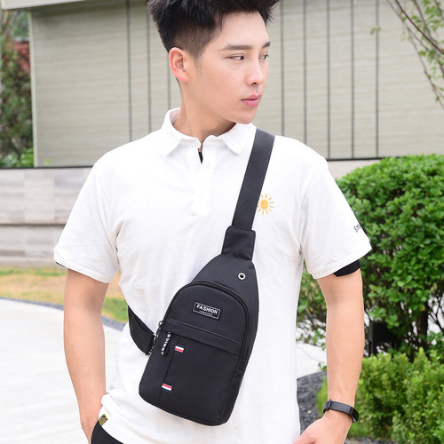 Cross-border exclusive Korean style chest bag for outdoor mountaineering and cycling shoulder crossbody bag Oxford cloth outdoor sports bag
