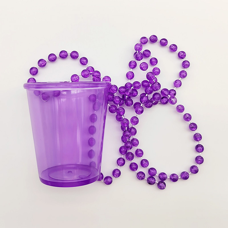 Macaron color transparente Cadena de cuentas Copa novia para ser FIESTA DE Navidad Halloween Fiesta de la boda