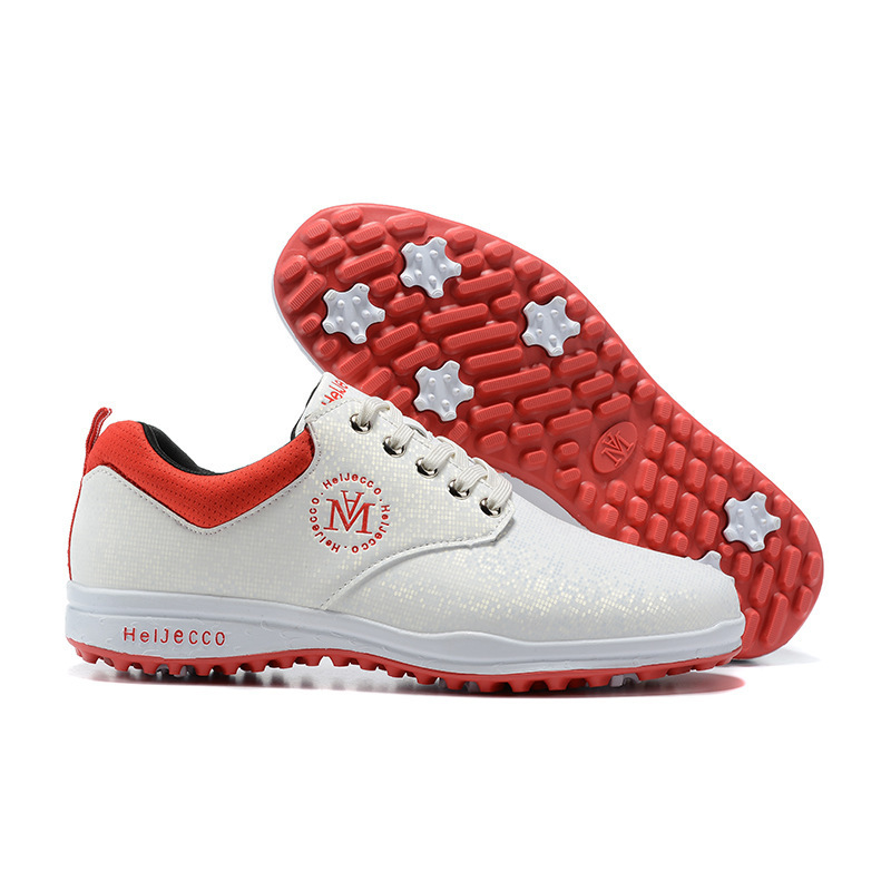 Golf Shoes Spring Summer Ladies Golf Shoes Lace-Up Waterproof Breathable Non-Slip Flash Star Sneakers Women's Sneakers