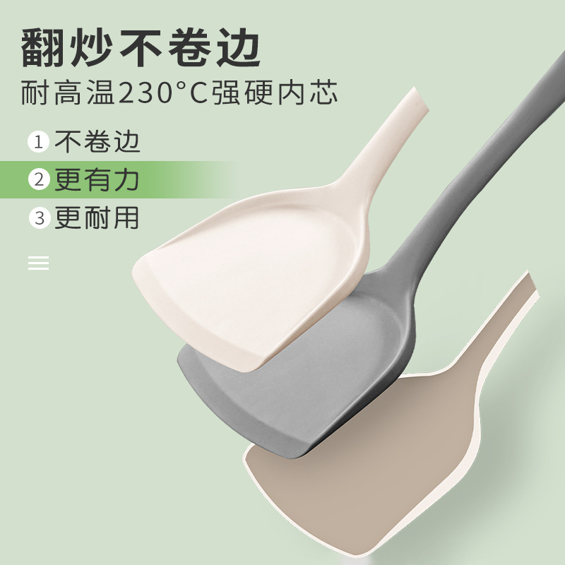 Shengda fábrica de regalos de arroz venta directa pala no silicona cucharas de arroz casero cucharas de arroz resistentes a altas temperaturas