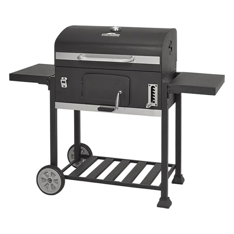 Funda impermeable para parrilla de barbacoa, tela Oxford negra, protector contra la lluvia y el sol para parrilla de barbacoa