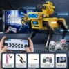 [With Water Turret-Yellow] Remote Control AI Robot Dog + Single Battery