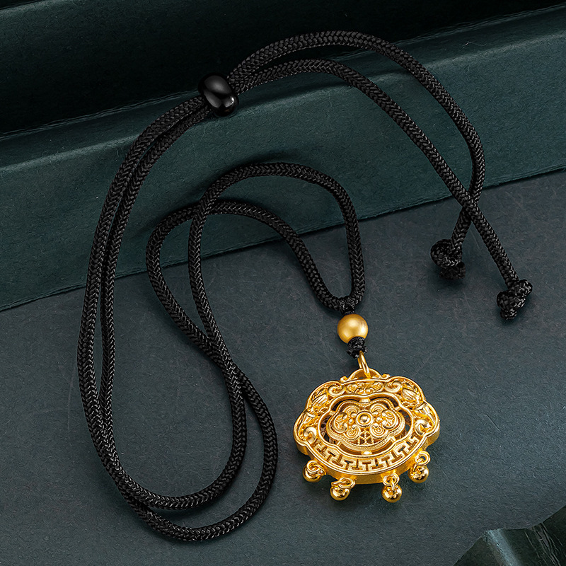 Zlatarna s privjeskom za sigurno zvono s drevnom metodom zlatnog šupljeg privjeska za zvono u boji, poklon_voghion.com