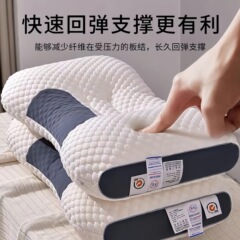 厂家直销抗菌SPA护颈枕芯水洗不变形助睡眠宿舍成人家用枕头批发