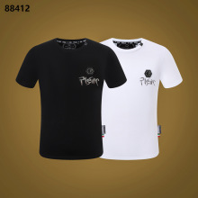 亚马逊速卖通潮牌菲利普普兰PP男士T恤骷髅头烫钻短袖一件代发