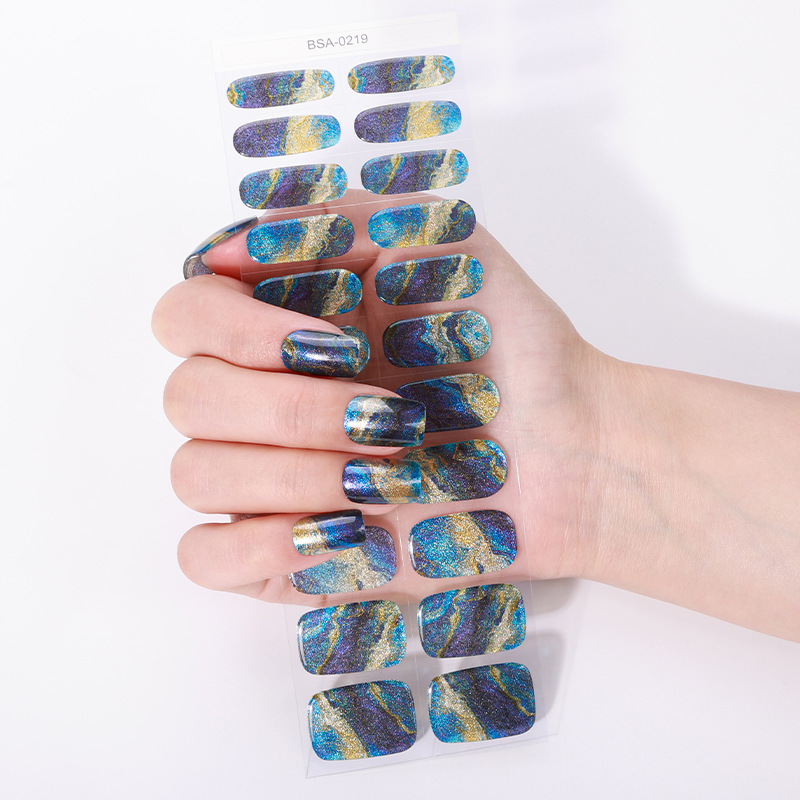 Cross-border New Light-free Gel Nail Art Stickers Waterproof Flash Sink Nail Film Nail Stickers Amazon Wholesale Cross-border New Light-free Gel Nail Art Stickers Waterproof Flash Sink Nail Film Nail Stickers Amazon Wholesale