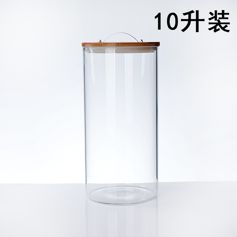 Jugo de vidrio puede beber cubo con grifo comercial limón jugo cubo gran capacidad sellada enzima cubo jugo trípode