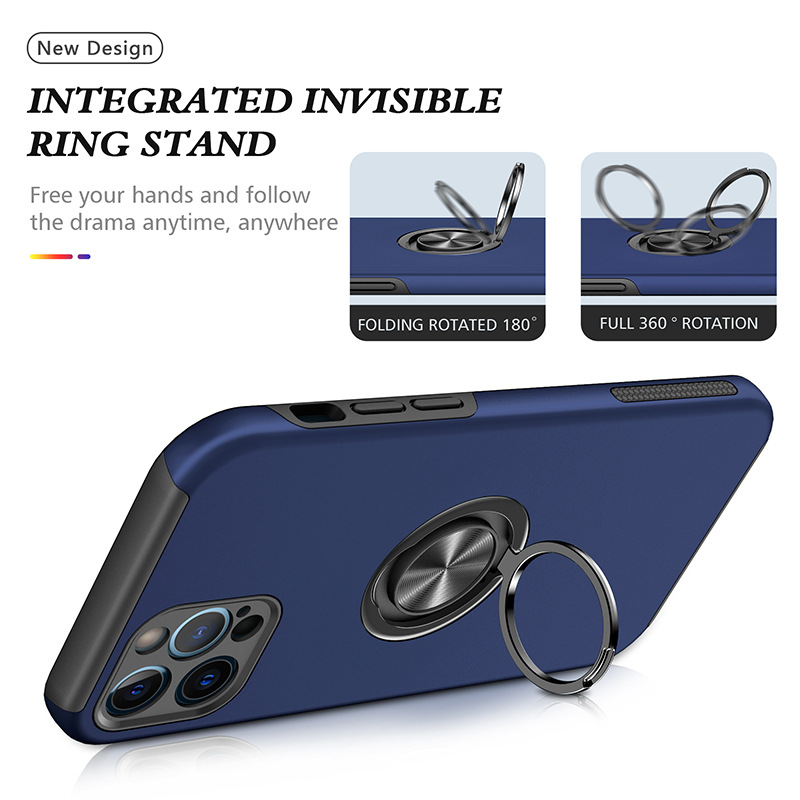 Custodia minimalista adatta per iPhone 12 Pro, custodia protettiva con anello invisibile per iPhone 17e, vendita all'ingrosso transfrontaliera_voghion.com