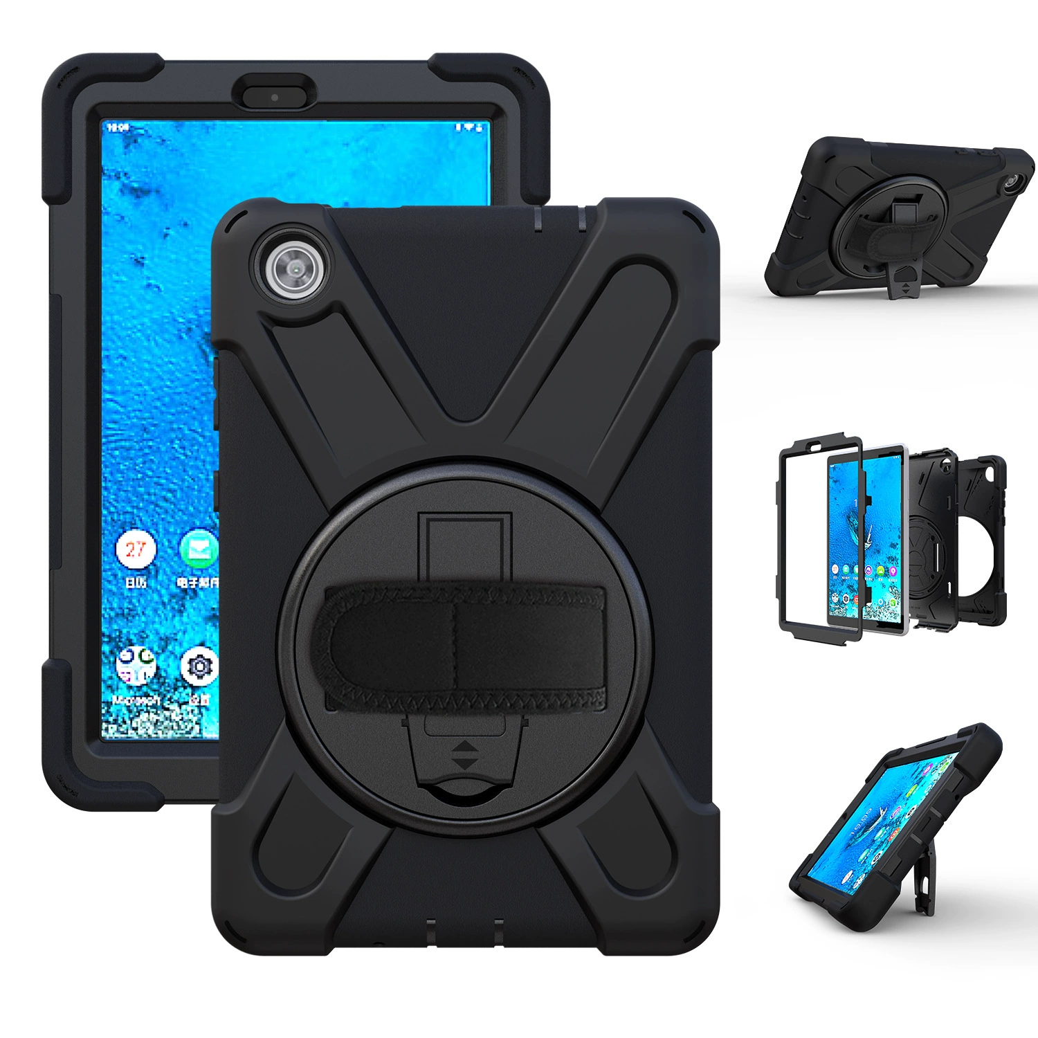 Подходящие для Lenovo TAB M8 плоские тапочки из силикона, силикон 8505F/8505X все включено вращательная опора корпус