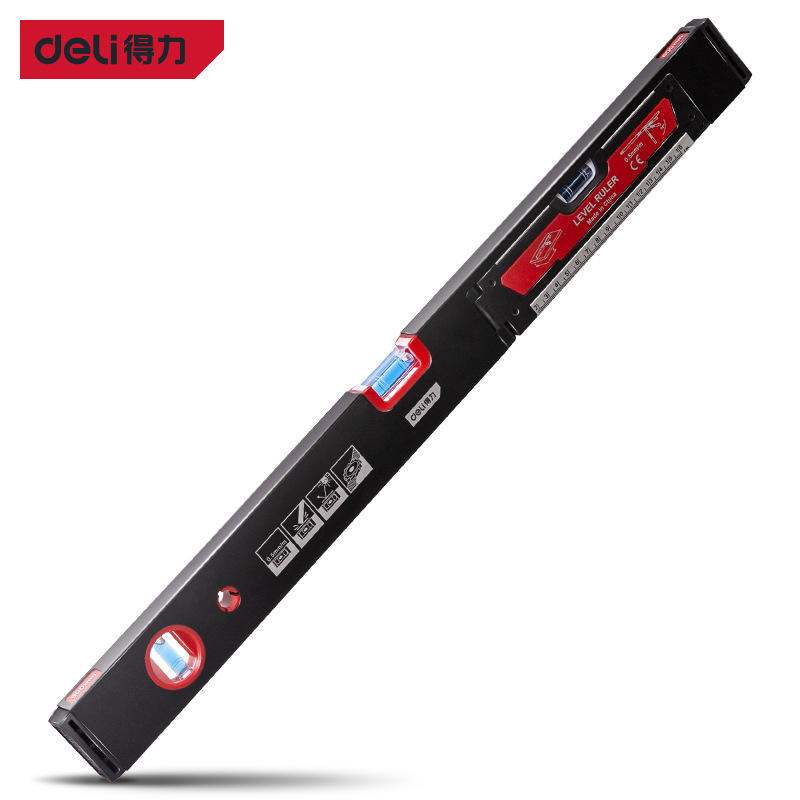 得力工具 折叠式水平尺两向瓷砖家用装修测量平衡尺靠尺DL290600Z