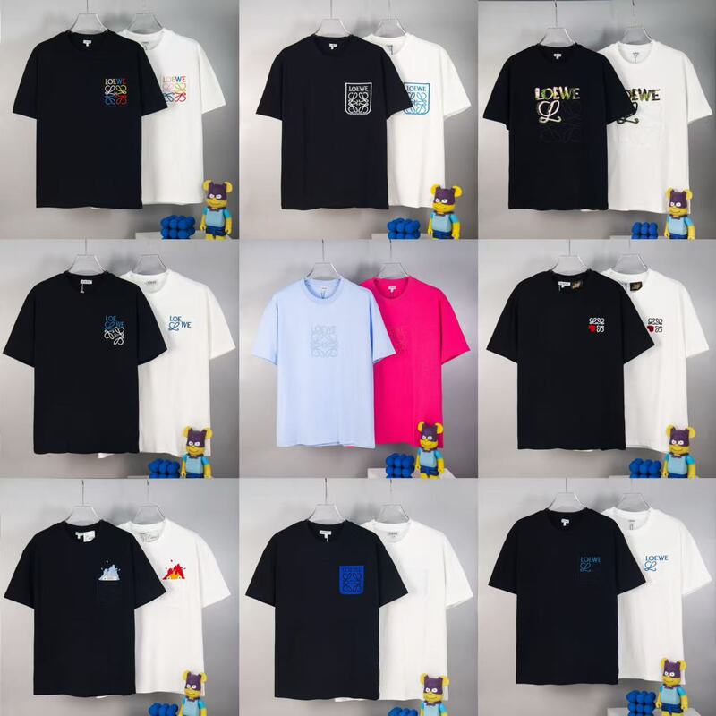 Cross-Border Foreign Trade Luoyijia High-End Version New Brand Letter Logo Embroidery Unisex Casual Short-Sleeve T-Shirt Cross-Border Foreign Trade Luoyijia High-End Version New Brand Letter Logo Embroidery Unisex Casual Short-Sleeve T-Shirt