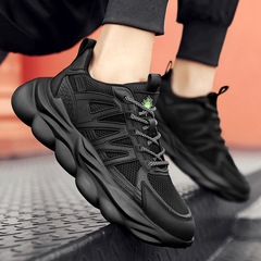 Summer breathable mesh surface thick-soled father-in-law shoes, new men's casual thick-soled shock-absorbing sports shoes, wholesale for men.