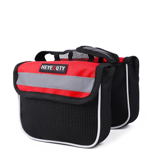 Bicycle bag mountain bike front bar bag single bike tube saddle bag crossbar bag supply cycling phone bag cycling gear bag