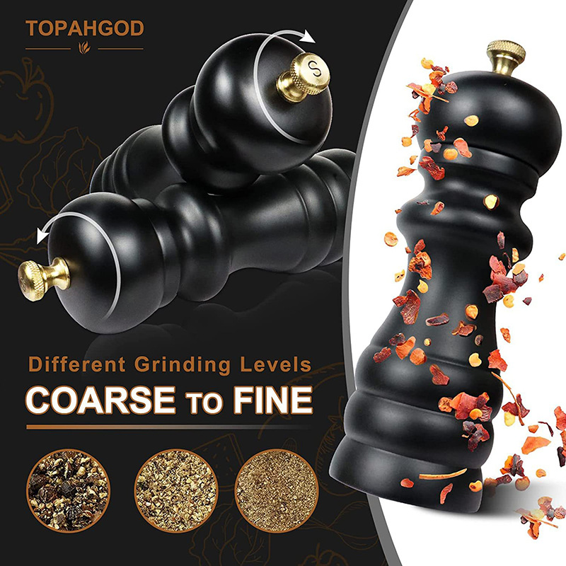Pepper Moliner Set Pepper Pepper Powder Especicias Botella de molienda manual de grado alimenticio condimentos alimentos