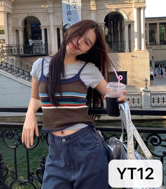 新款高级感复古外搭叠穿可爱风小马甲夏季内搭打底吊带针织女外穿|undefined