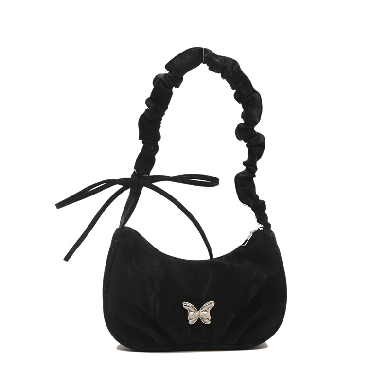 Bolso de nicho súper caliente para mujer 2024 nuevo bolso de mensajero popular de todo fósforo bolso de axila de hombro plisado de moda de alta gama