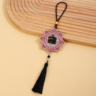 跨境新款穆斯林挂饰中东风格黑色流苏吊坠墙上装饰品汽车挂件包挂