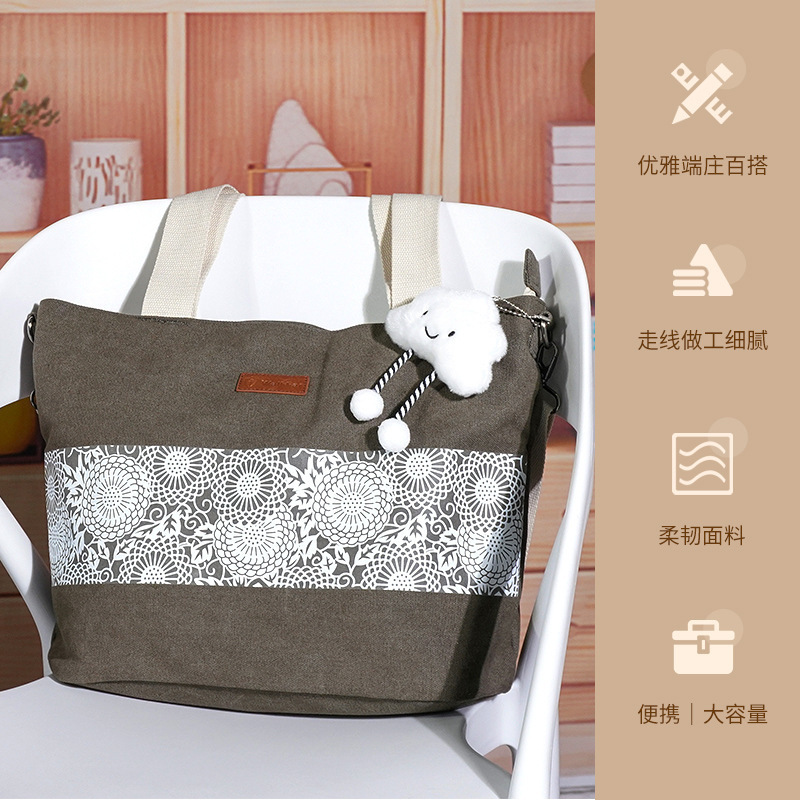 Special Offer Korean Style Lace Canvas High-Quality Women's Bag Tote Bag Waterproof Casual Commuting Handbag Shoulder Crossbody Bag Special Offer Korean Style Lace Canvas High-Quality Women's Bag Tote Bag Waterproof Casual Commuting Handbag Shoulder Crossbody Bag