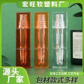 彩妆化妆品半透色方管as唇釉分装瓶4ml新品厚壁包材厂家批发