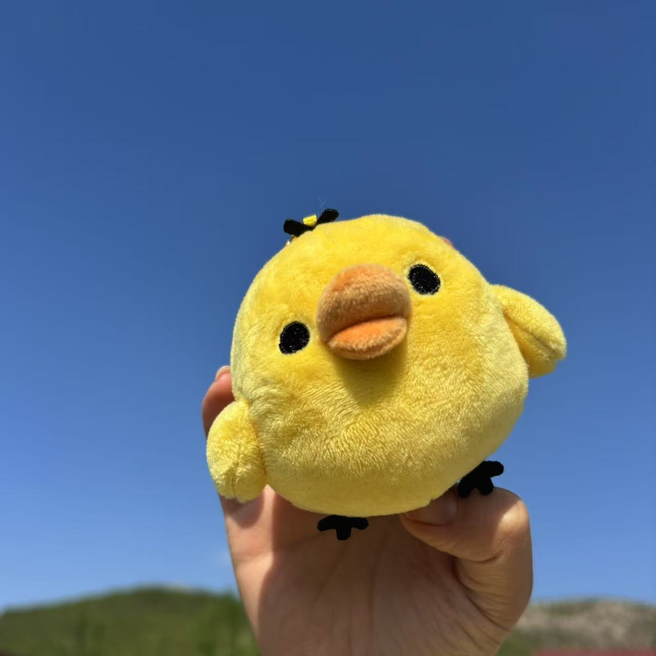 Nose Chicken Pendant san-x Lightweight Bear Yellow Chicken Doll Cute Cute Cute Chick Doll Schoolbag Hanging Ornament for Women