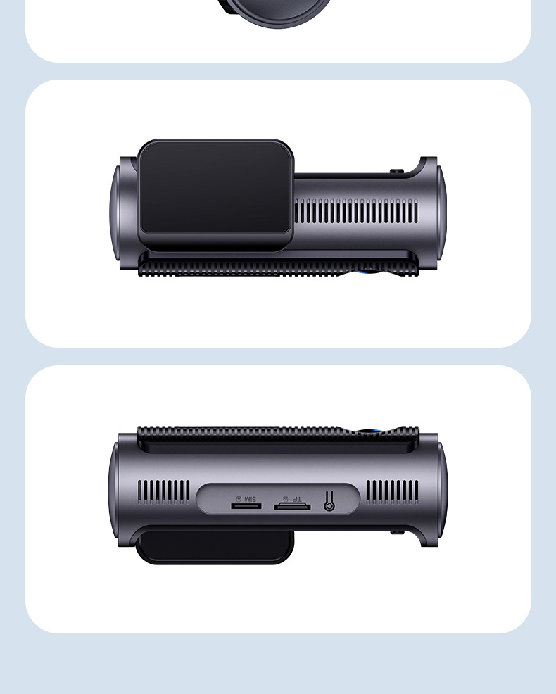 Y front and rear dual recording 4K WiFi connected APP loop recording night vision dashcam