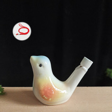 陶瓷小鸟口哨儿童音乐趣味玩具陶瓷工艺品景区热卖的水鸟口哨陶瓷