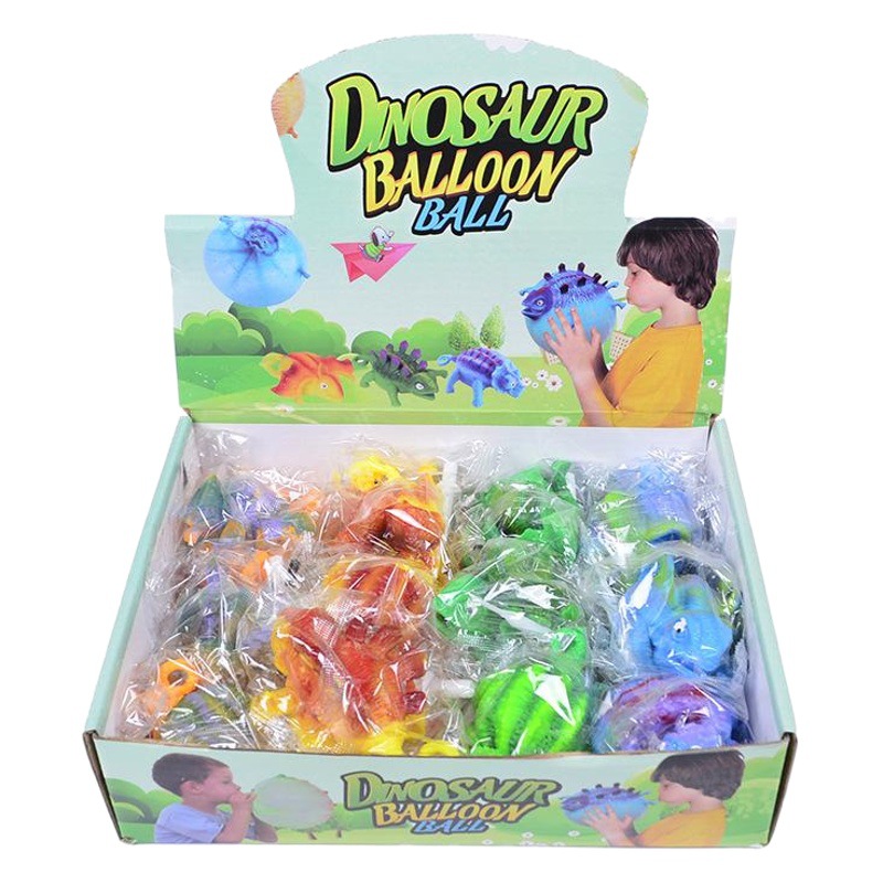 Venta caliente Amazon nuevo juguete exótico TPR inflable animal ventilación juguete inflable dinosaurio onda bola