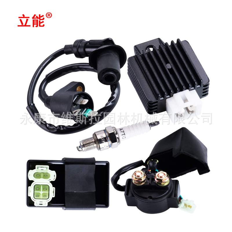 厂家直供 跨境沙滩车配件 GY6 150cc 高夺包电磁阀继电器套装