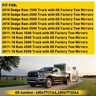 Ram1500/2500/3500 Reversing Mirror – Car mirror
