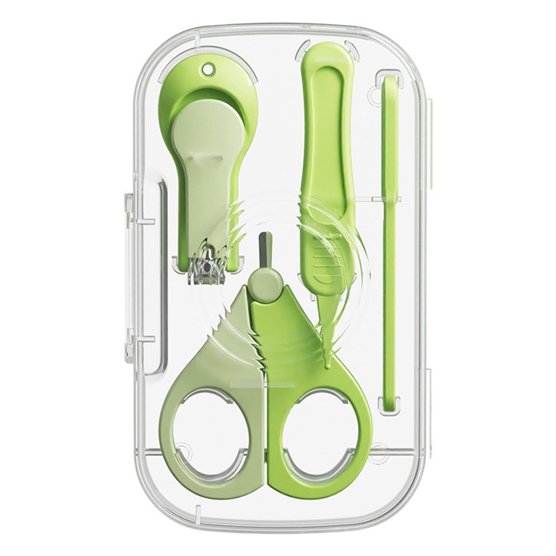 Baby Nail Scissors Newborn Nail Clipper Set Owl Child Safety Scissors Anti-Pinch Nail Clipper Set