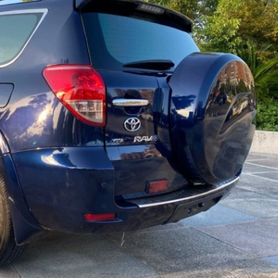 Old Model Rav4 Rear Door: Spare wheel cover - blue-spare-tire-cover