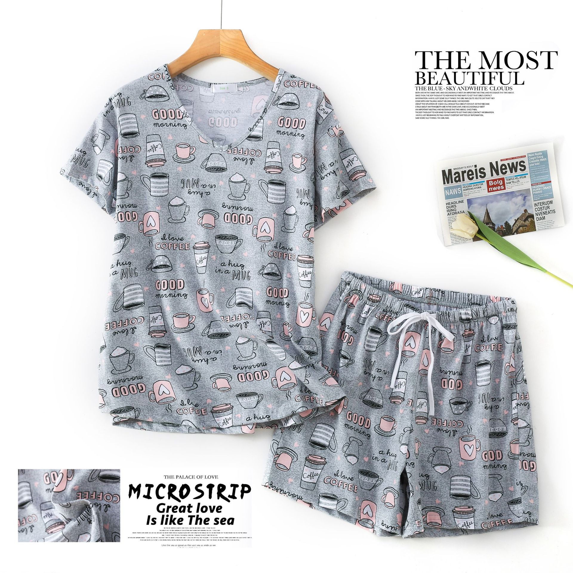 灰-杯子-短裤套