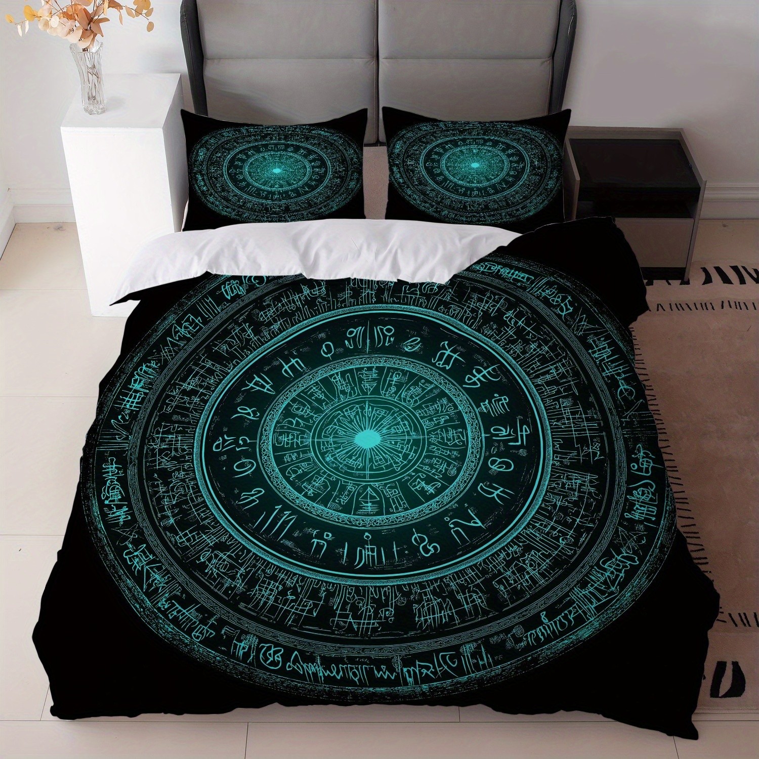 Transfronterizo textil para el hogar Mandala impresión digital quilt kit suave piel transpirable portador TEMU / JIT