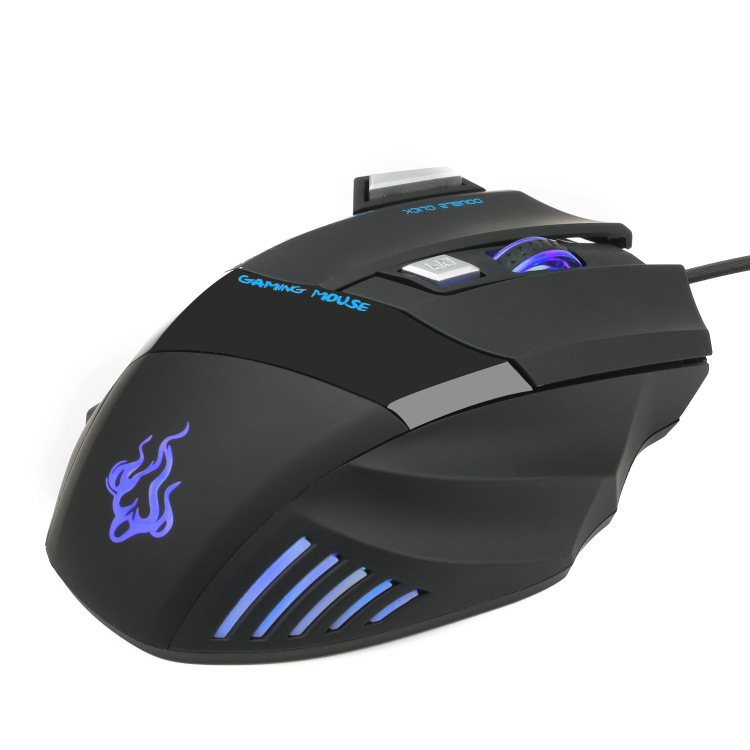 A908 Wired Mouse 7-Button Matte Texture Colorful Luminous Gaming Office 1.5 Meters_voghion.com