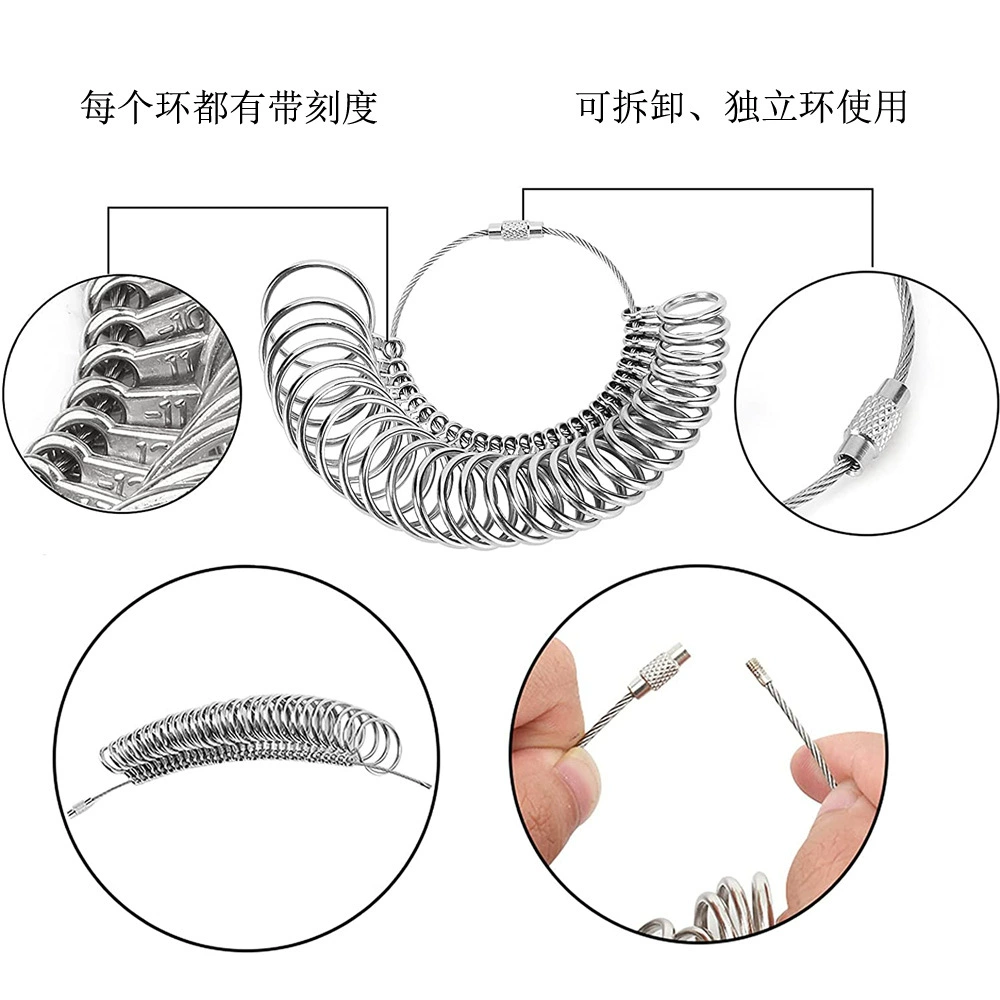 2 набора круглых головок Mido Ring Stick 0-13 Meidu Circle из цинкового сплава используются для измерения