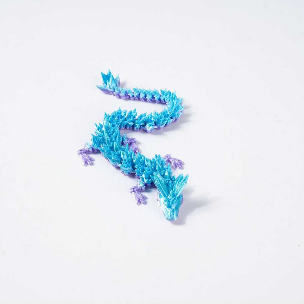 3D impresión de dragón adornos dragón cristal transfronterizo impresión 3D dragón China adornos dragón juguetes hechos a mano regalos de huevos de dragón al por mayor