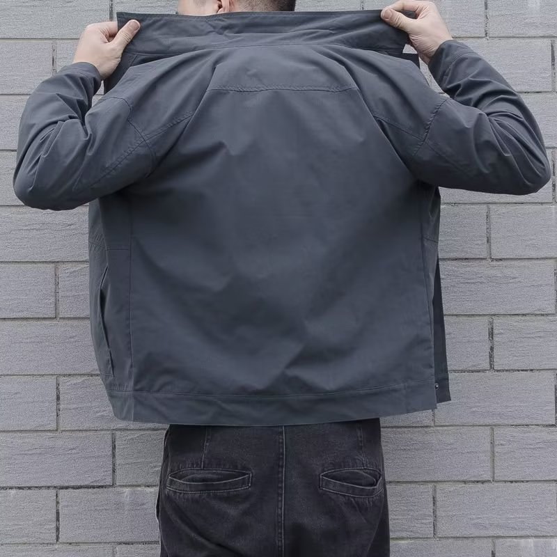 2023 otoño nueva chaqueta de los hombres moda estilo coreano juventud slim fit guapo casual color sólido solapa superior