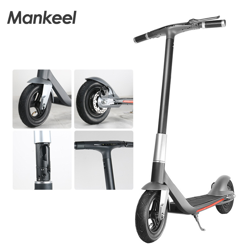 Scooter de aluminio inflable para viajes diarios, diseño de moda para adultos, scooter eléctrico plegable de 10 pulgadas