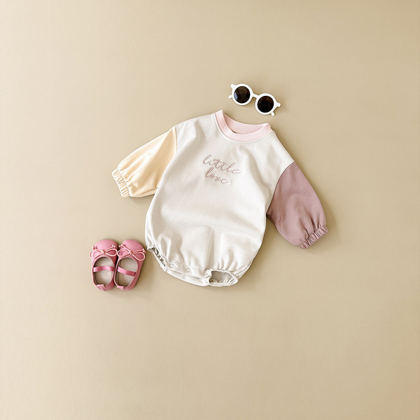Autumn children's solid color overall for new born for crawling for…